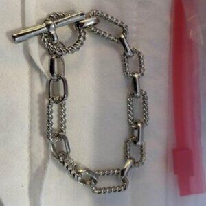 New Silver Chain Link Bracelet